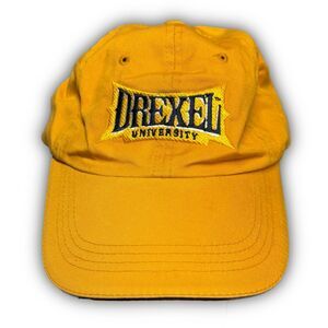Drexel University Yellow Embroidered Dad Hat
